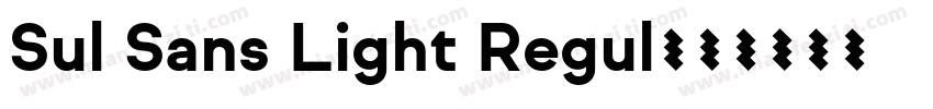 Sul Sans Light Regul字体转换